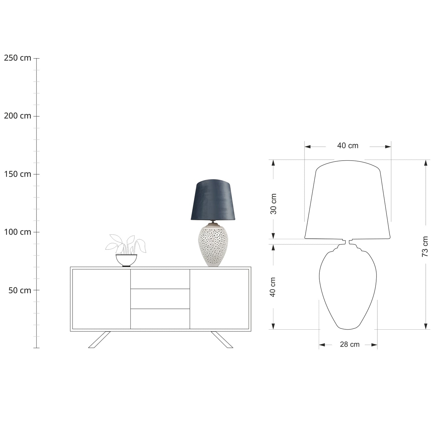 Lampa z abażurem - Galaxy Deco