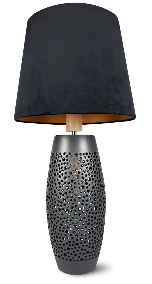 Lampa ceramiczna z abażurem - Coma Art