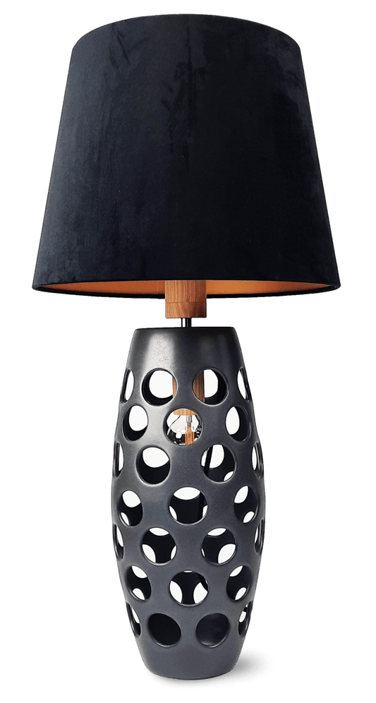 Lampa ceramiczna z abażurem - Coma Simple