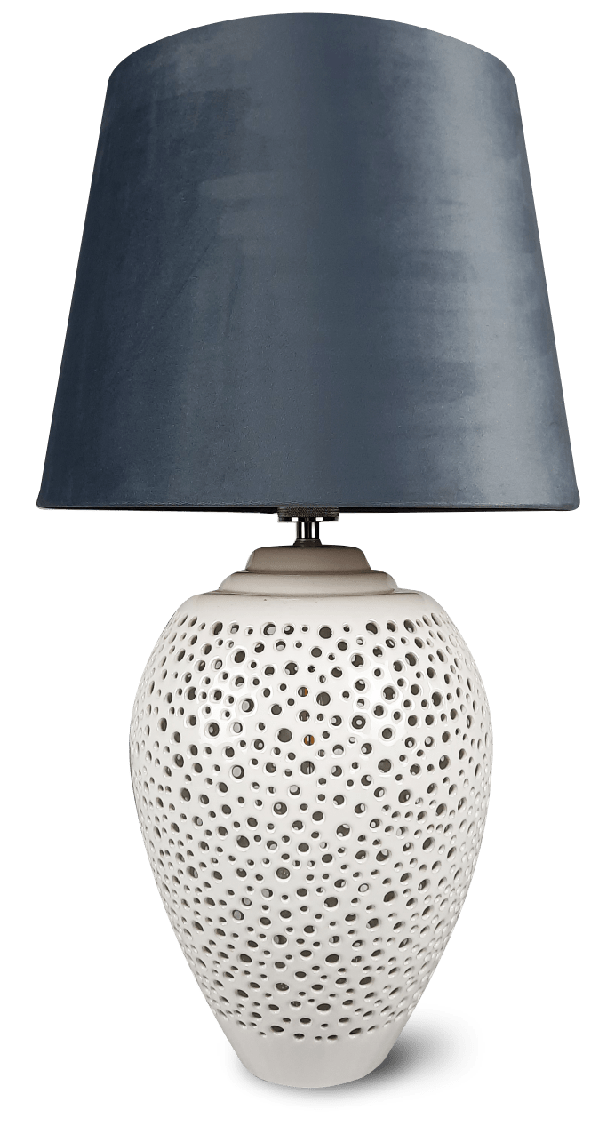 Lampa ceramiczna z abażurem - Galaxy Art