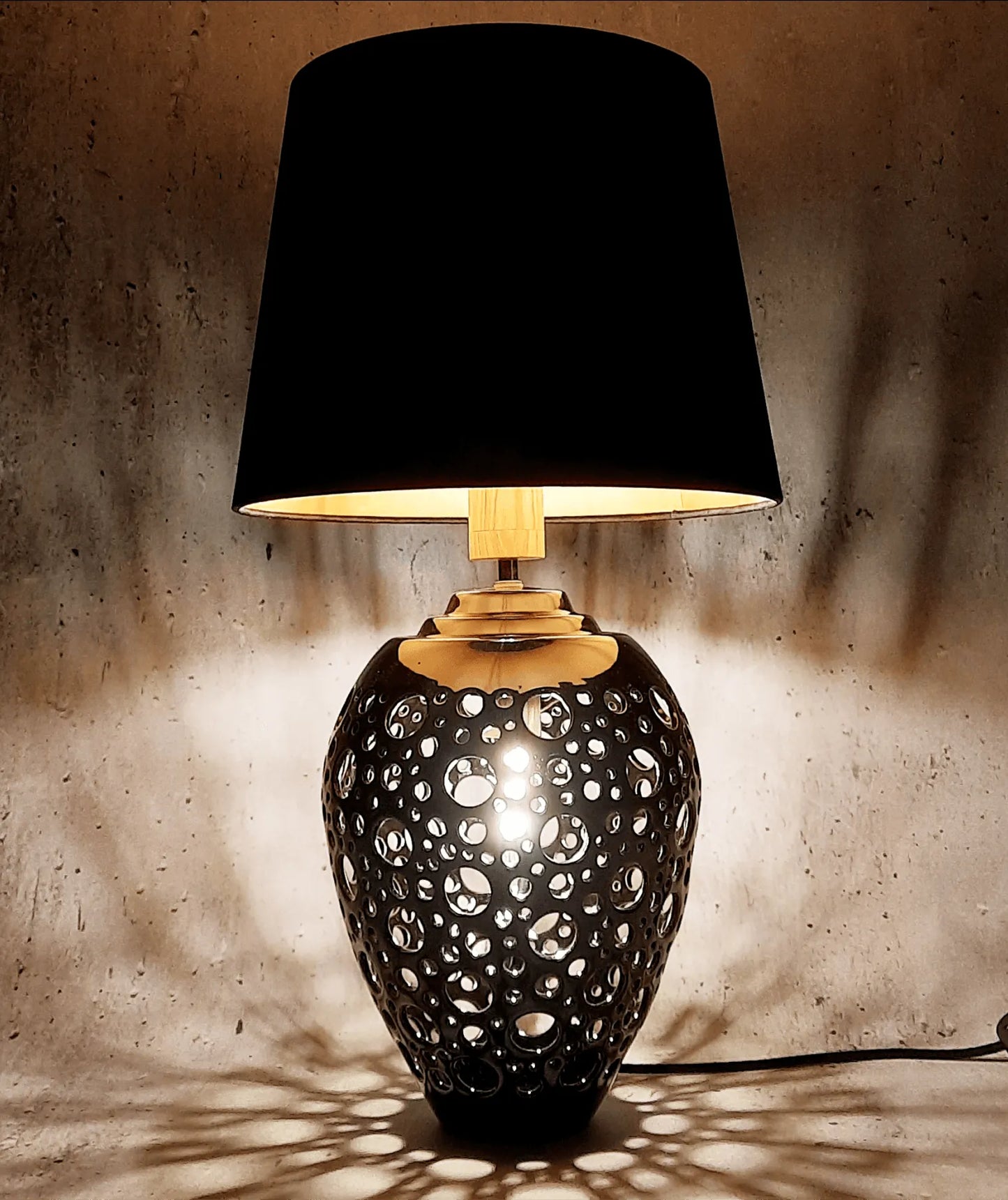 Lampa z abażurem - Galaxy Deco - projekcja światła