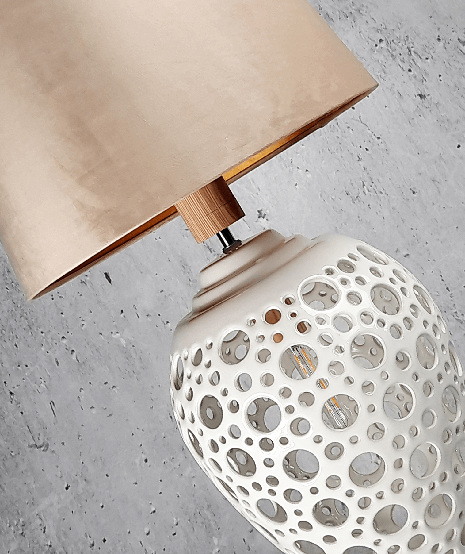 Lampa z abażurem - Galaxy Deco - w użyciu