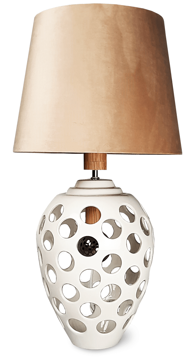 Lampa ceramiczna z abażurem - Galaxy Simple