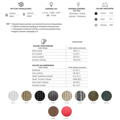 Lampa z abażurem - Galaxy Simple - zdjęcie 6