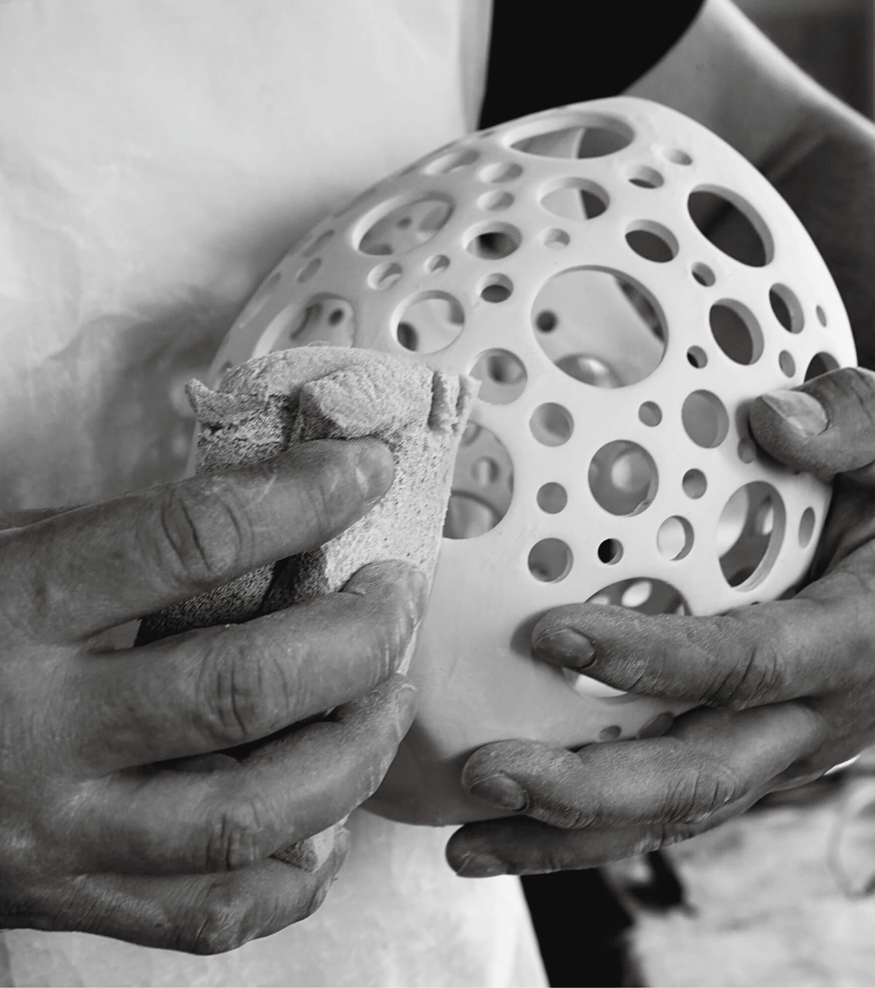 Lampion LAVA Cocount - średni - widok z boku