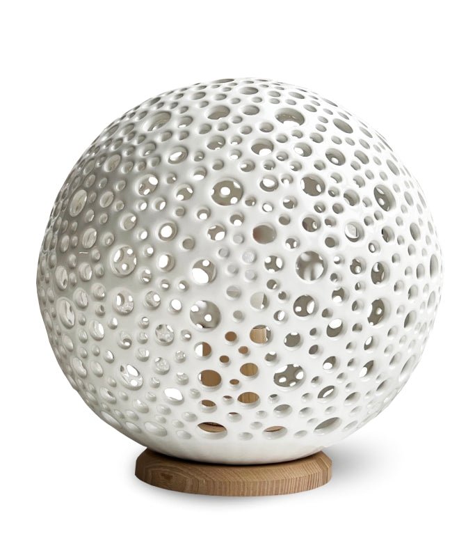 Lampion ceramiczny MOON Shadow z podstawą