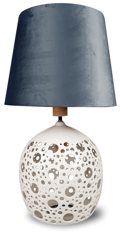 Lampa ceramiczna z abażurem - Orion Deco