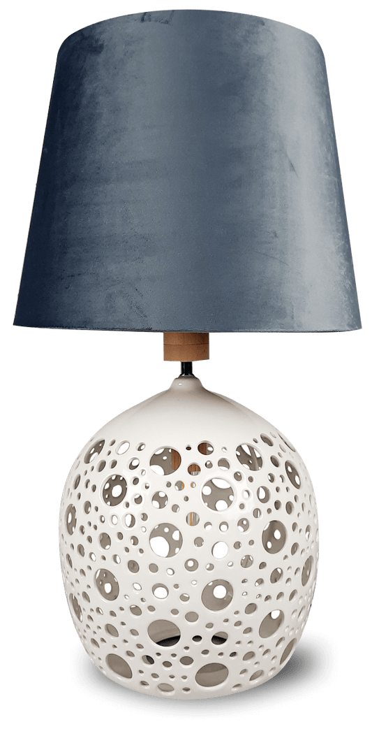 Lampa ceramiczna z abażurem - Orion Deco