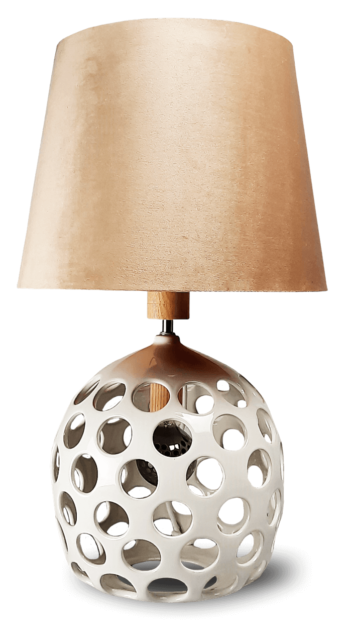Lampa ceramiczna z abażurem - Orion Simple