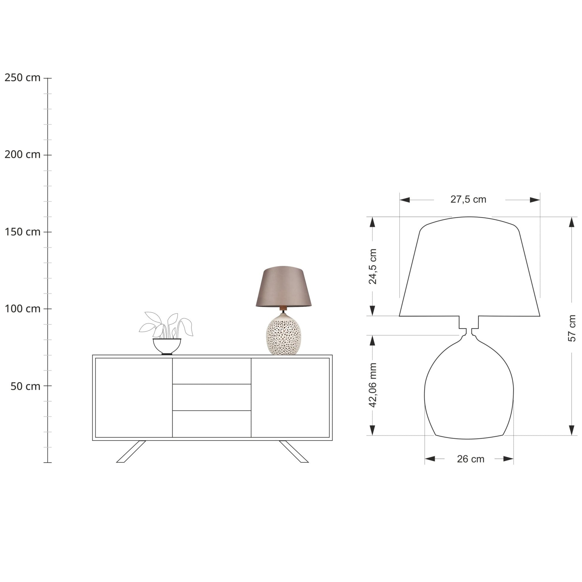 Lampa z abażurem - Luna - zdjęcie 6