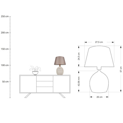 Lampa z abażurem - Luna - zdjęcie 6